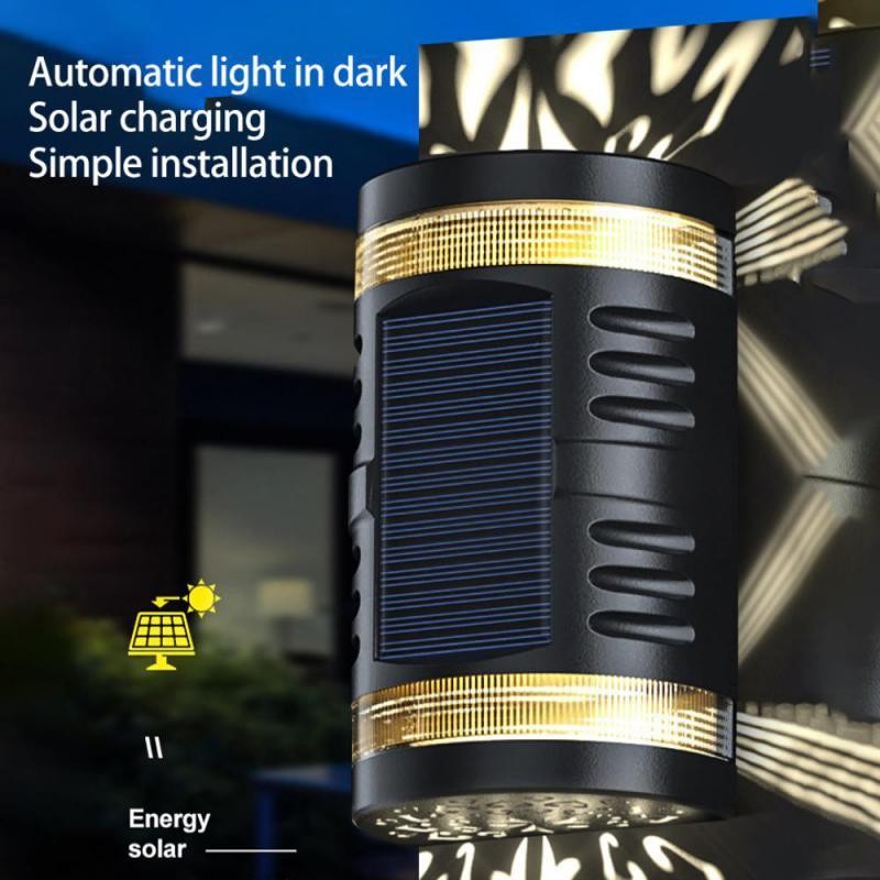 Lampa solara LED decorativa cu lumina bidirectionala Flippy, IP65, 1.2V, 600mah, 15.1 x 9 x 6 cm, material ABS, alb cald - imagine 3