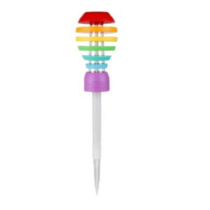 Lampa solara LED design modern pentru gradina Flippy, inaltime 45 cm, 2 moduri de utilizare, 45 x 10 cm, material sticla si ABS, 2V, ABS, 600mAh, alb cald si alb rece, mulicolor