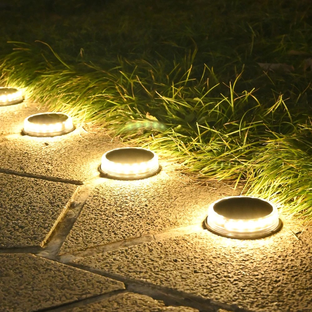 Lampa solara LED tip spot pentru gradina Flippy, 8 LED-uri, material ABS si Policarbonat, baterie 1.2V, 600mah, 12 x 13.5 cm, alb cald - imagine 4