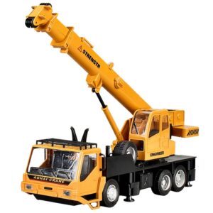 Macara Jucarie pentru Copii, Flippy, Jucarie Macara cu Telecomanda, Jucarie de Constructie, Acumulator cu Incarcare USB, 33 x 28 x 10 cm, Galben