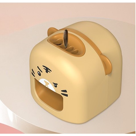 Mașină de Decojit Semințe, Flippy, Mini Deschizător, Model Tigru, Incarcare USB, 9.7x10x8.6 cm, Portocaliu - imagine 4