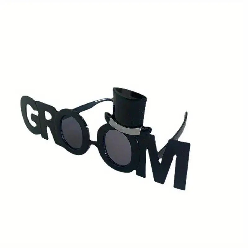 Ochelarii Decorativi, Flippy, Tema Nunta, Model Groom (Ginere), din Plastic, Negru - imagine 2
