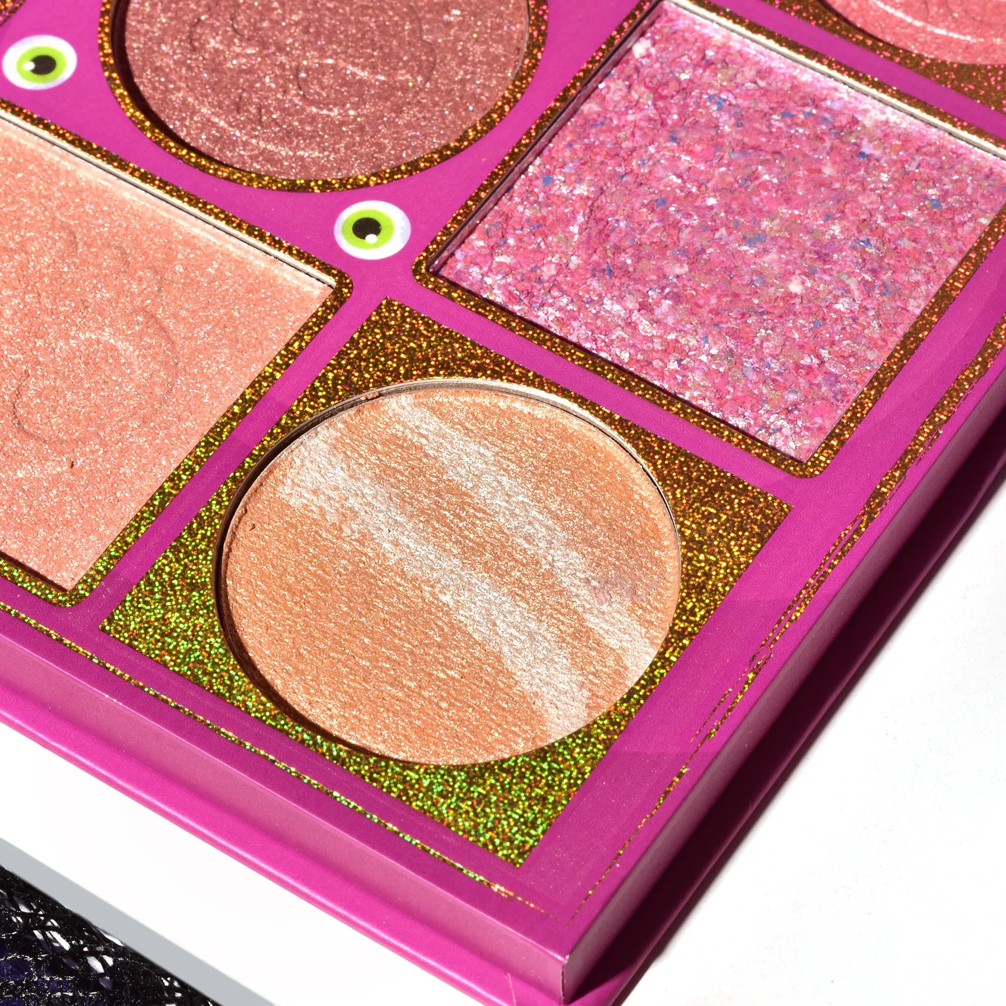 Paleta Iluminatoare, Flippy, 6 Nuante, Halloween, Culori Calde, Dreptunghiulara, 160g, Valabilitate 24 Luni, 17.4x11.5x1.3 cm, Varianta A, Nude-Rose - imagine 2