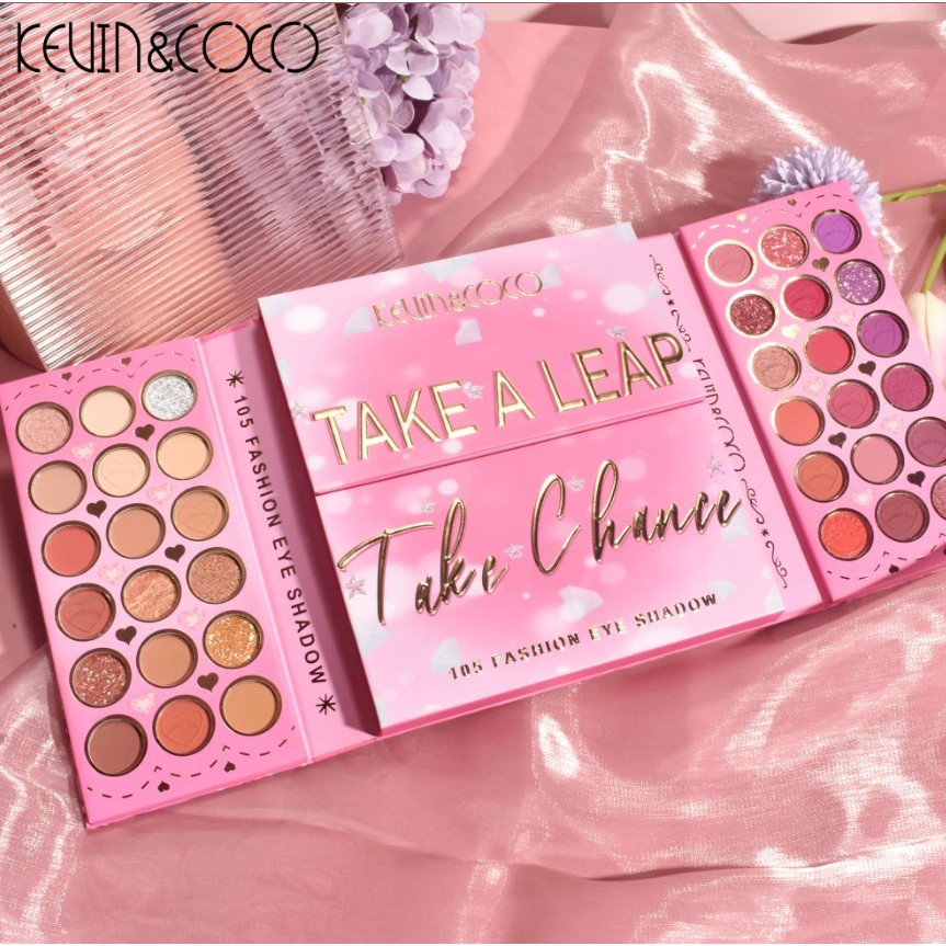 Paleta de Farduri Kevin&Coco, 105 Culori, Stil Pliabil, Conturing si Iluminator incluse, Dreptunghiulara, Fara Sulfati, Pudra Compacta, 18.7 x 17.2 x 2.7 cm, 109 g, multicolor - imagine 4