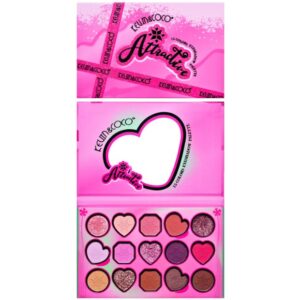 Paleta de Machiaj, KEVIN & COCO, Atractive, Farduri de Pleoape, 15 Culori, Model A, 16.5x10.8x1.5 cm, Multicolor