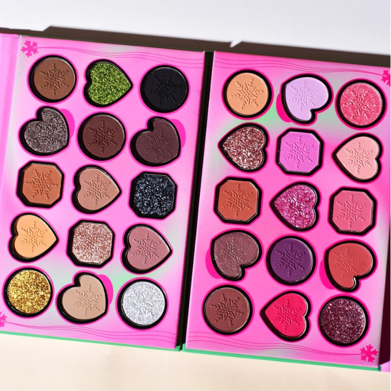 Paleta de Machiaj, KEVIN & COCO, Atractive, Farduri de Pleoape, 15 Culori, Model B, 16.5x10.8x1.5 cm, Multicolor - imagine 3