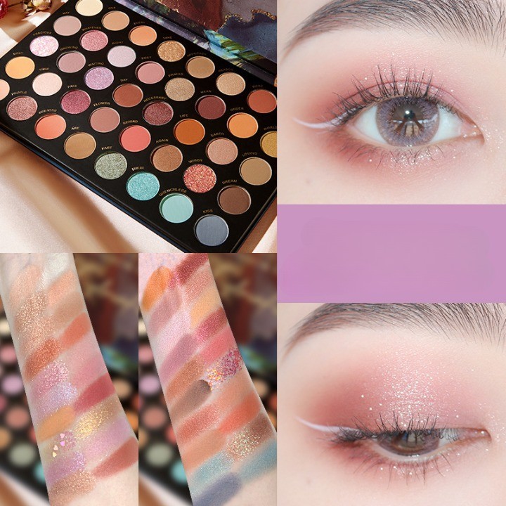 Trusa de machiaj, paleta de farduri cu 40 de culori pigmentate, Flippy - imagine 4