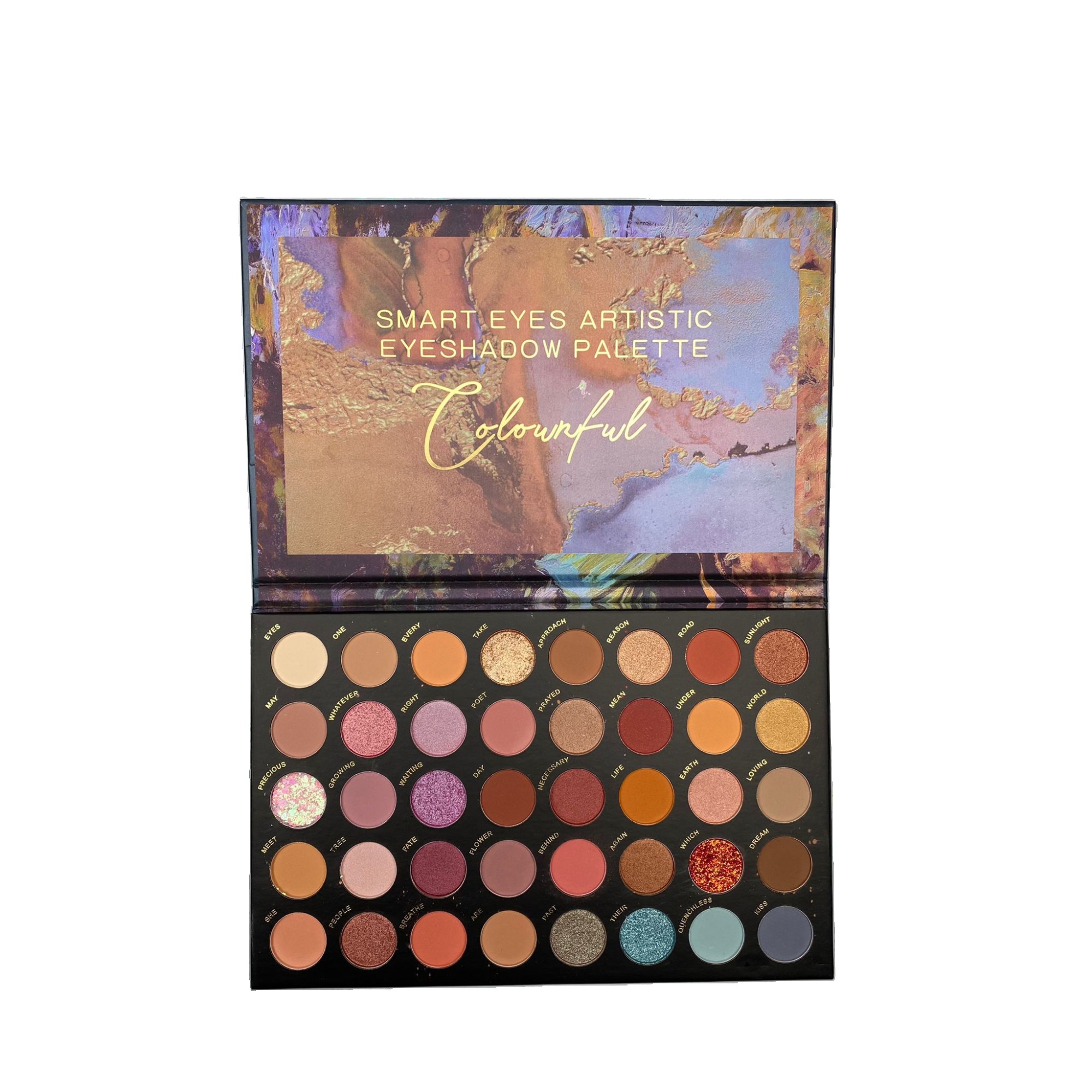 Trusa de machiaj, paleta de farduri cu 40 de culori pigmentate, Flippy