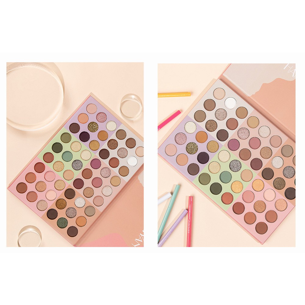 Trusa de machiaj, paleta de farduri cu 54 de culori pigmentate, Flippy - imagine 4