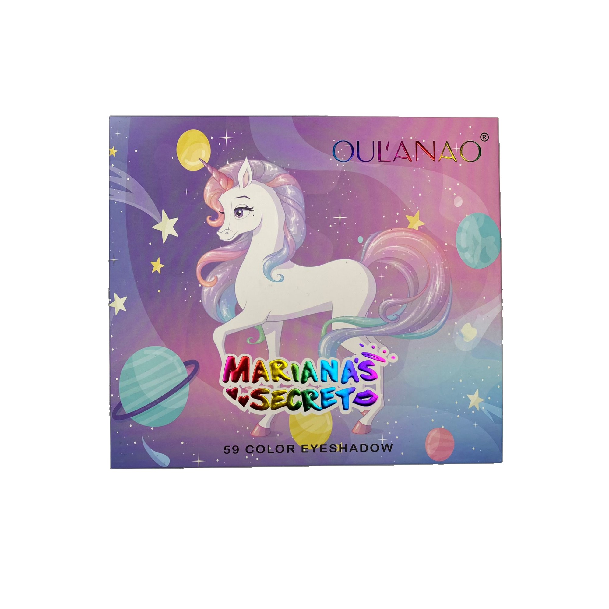 Trusa de machiaj, paleta de farduri Oulanao cu 59 de culori pigmentate, Flippy - imagine 2
