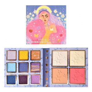 Paleta Farduri Flippy, Kevin&Coco Varianta 1, 13 culori, Iluminator si Blush Inclus, Patrata, 120 g, 10.9 x 10.9 x 1.7 cm, Valabilitate 3 Ani, Multicolor