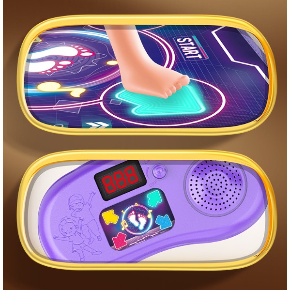 Jucarie Interactiva, Flippy, Covor Muzical de Dans, 4-6 Ani, Bluetooth, 4 Moduri, 90 x 90 cm, Mov - imagine 4