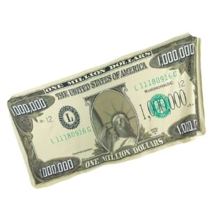 Patura de Pat sau Canapea, Flippy, Model Bancnota Dolari, Microfibra, 90x180 cm, Verde