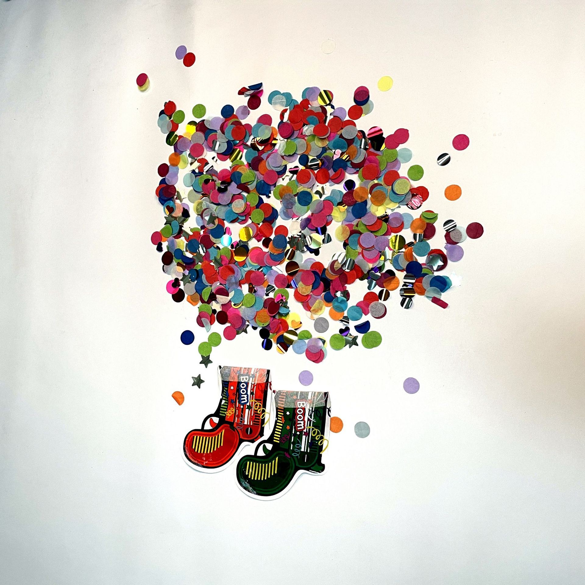 Set 10xPistol Confetti pentru Petrecere, Flippy, 14x16 cm, Multicolor - imagine 3