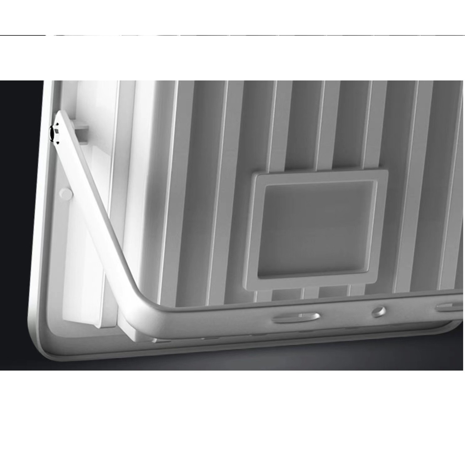 Proiector LED cu Panou Solar Flippy, Senzor de lumina, Waterproof, 140 LED-uri incorporate, 65W, 19.5x17 cm, 3000 mAh, IP67, Design Modern, Negru - imagine 2