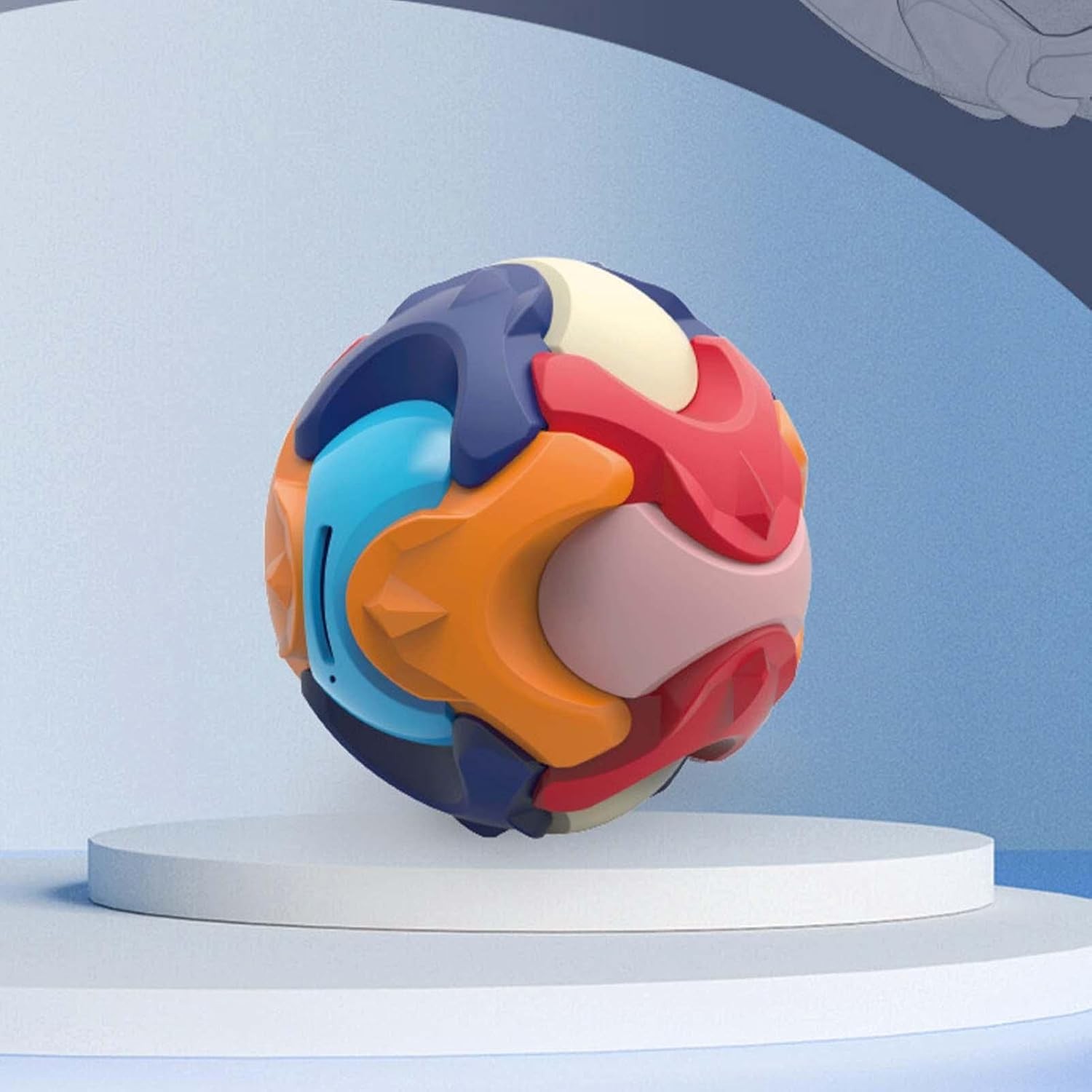 Pusculita Sub Forma de Minge, Flippy, de Construit, se Asambleaza/Dezasambleaza, din Plastic, 16.5x16.5x16.5, Multicolor - imagine 4