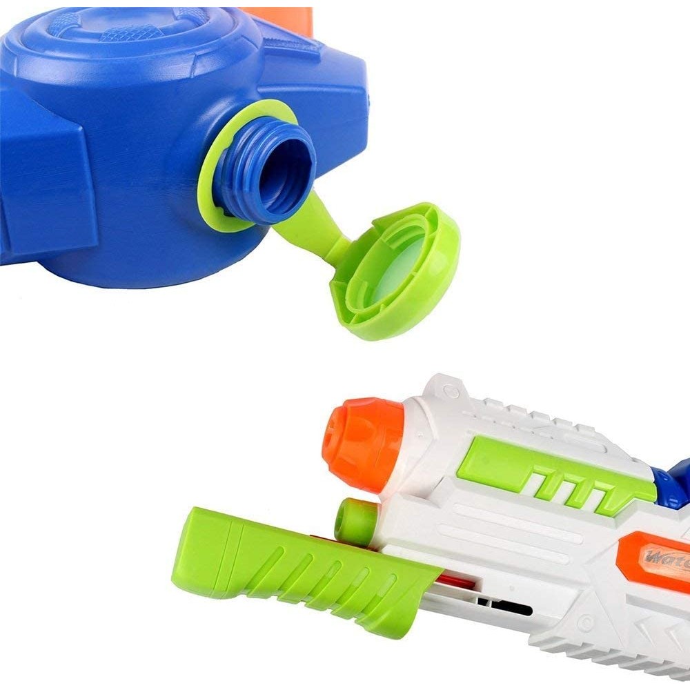 Pistol cu Apa pentru Copii, Rezervor, Pentru Piscina/Plaja, Flippy, 6ani+, Albastru/Multicolor, 1000ML - imagine 4