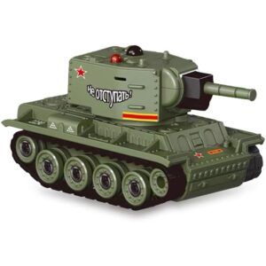 Mini Tanc cu Telecomanda, Flippy, Wireless, 4 x 8 x 4 cm, cu Infrarosu, Verde