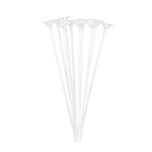 Set 10 Bete cu Rozete pentru Baloane, Flippy, Suporturi de plastic, Usor de instalat, Reutilizabil, Pentru aniversare, Nunta, Ziua de Nastere, Decor, 40 cm, Transparente