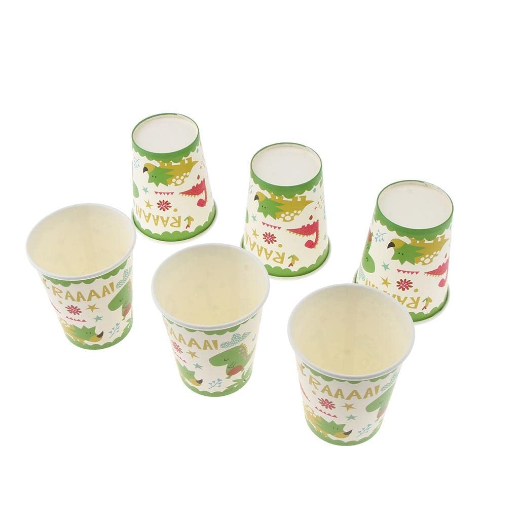 Set 10 Pahare Petrecere, Flippy, Colectia Dino Park, 8.5 x 7 x 5 cm, din Carton, Multicolor - imagine 4