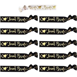 Set 11 Bratari, Flippy, pentru Petrecerea Burlacitelor, din Panza, Marime Universala, Alb/Negru