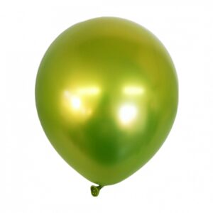 Set 12 Baloane, Flippy, din Latex Chrome, 25 cm, Verde Lime