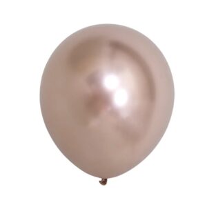 Set 12 Baloane, Flippy, din Latex Chrome, 30 cm, Sampanie