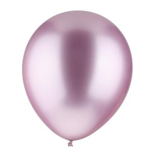 Set 12 Baloane, Flippy, din Latex Chrome, 30 cm, Mov Deschis