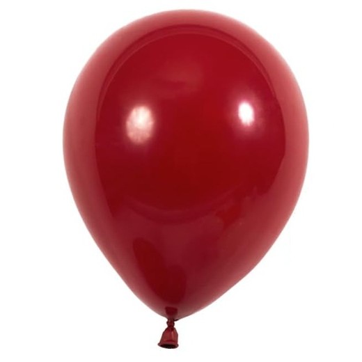 Set 12 Baloane, Flippy, din Latex Standard, 25 cm, Rosu Inchis