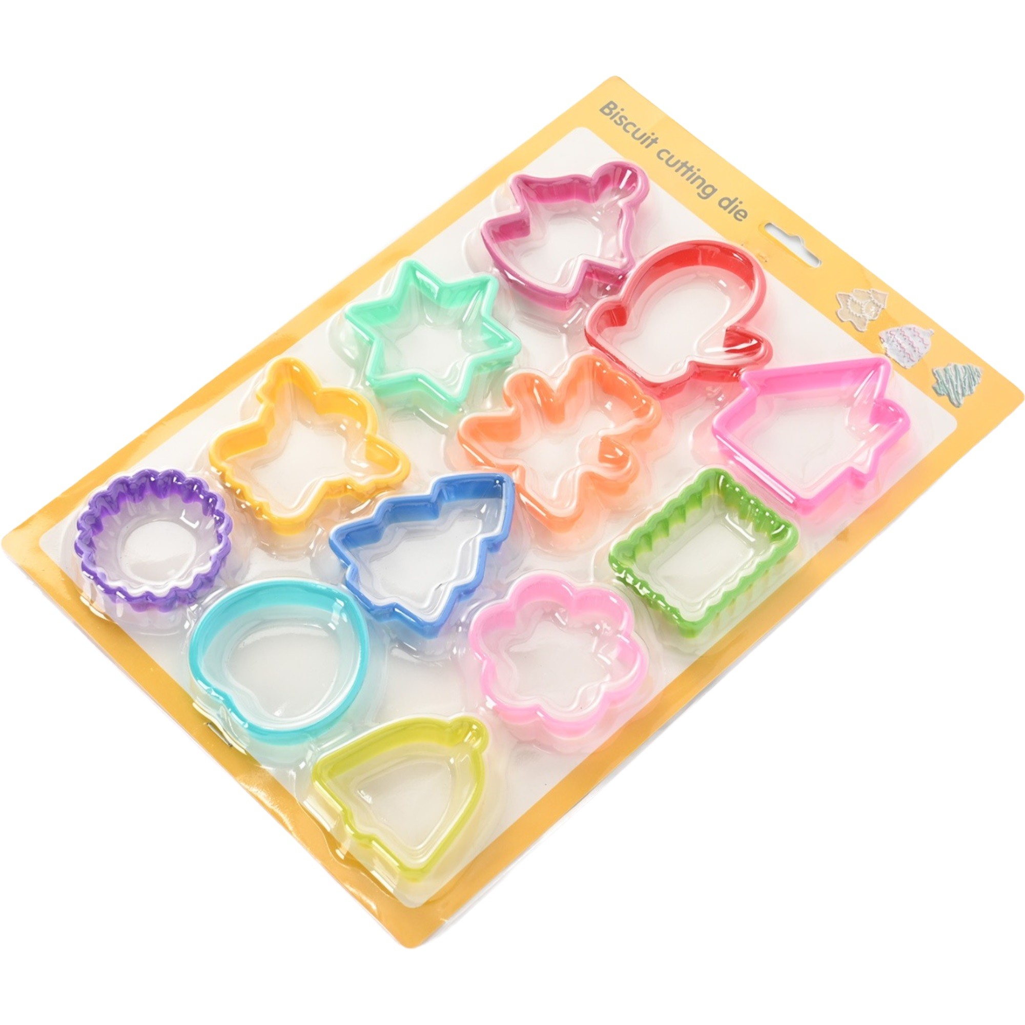 Set 12 forme pentru prajituri Flippy, material polipropilena, diverse forme, pentru orice ocazie, adancime 1.6 cm, 23.3 x 33.5 x 1.8 cm, multicolor - imagine 3