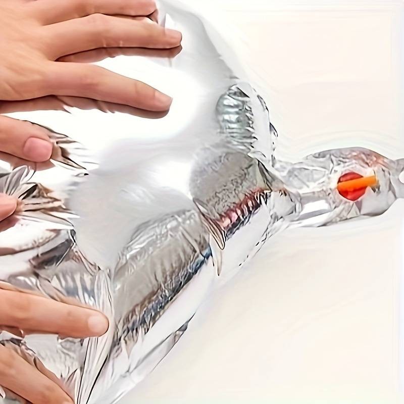 Set 25 de Baloane din Folie Metalizata si Latex, Flippy, Figurine 2 Stele, 4 Baloane Confetti, 13 Litere, 6 Latex, Model Happy Birthday, Tema Aniversare, 40 cm, Ambalaj Individual, Pai Inclus, Umflare cu Aer sau Heliu, Argintiu - imagine 4