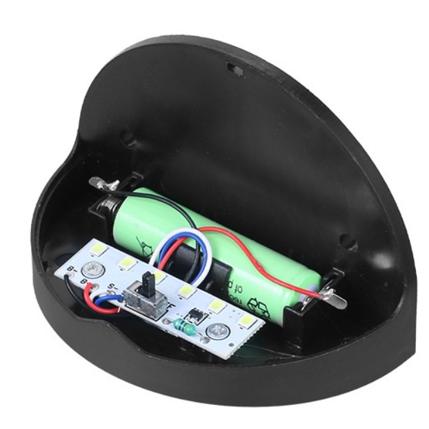 Set 2x Lampa solara de perete 6LED, Flippy, carcasa neagra, lumina alb cald - imagine 3