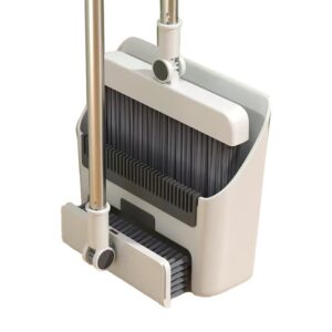 Matura Perie si Faras cu Coada Flippy, Set 3in1, cu Dinti de Pieptene pentru Curatare Matura, rotativ, pliabil, detasabil, Otel inoxidabil si Polipropilena, Alb