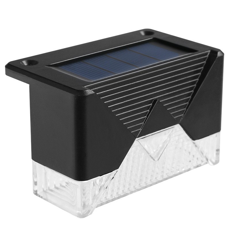 Set 4 Aplice Solare, Flippy, Lumina LED-uri, IP65, din ABS+PC, 8-10 h Iluminare, Baterie 1.2 V 600 mAh, Montare pe Trepte/Borduri, Lumina Alb Cald, 7.9 x 5 cm, Negru - imagine 2