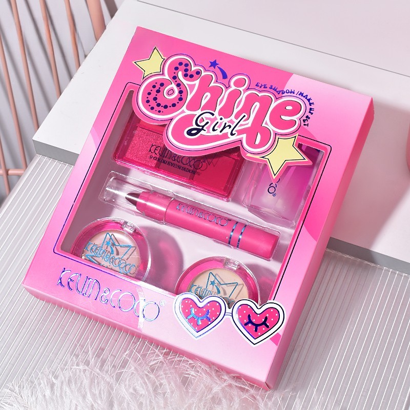 Set 5 Produse de Machiaj, KEVIN & COCO, Shine Girl, 18 x 15.8 x 3.5 cm - imagine 3