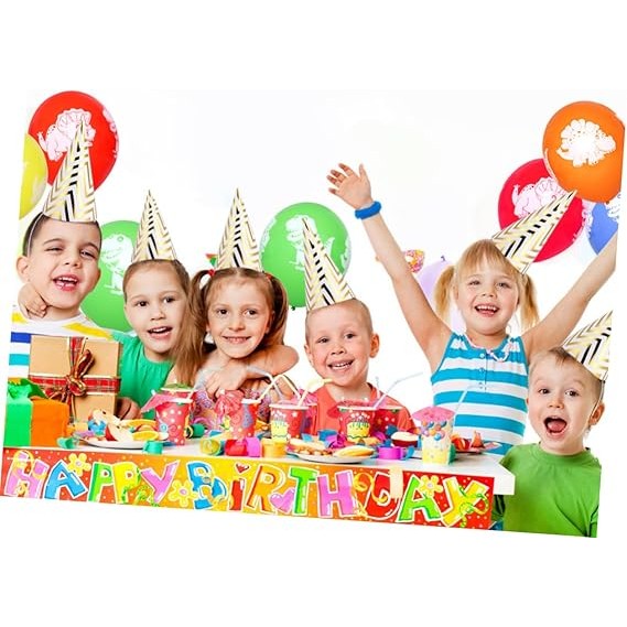 Set 6 Coifuri, Flippy, Petrecere Copii, din Carton, 20 x 13.5 cm, Model 7 Valuri, Auriu - imagine 4