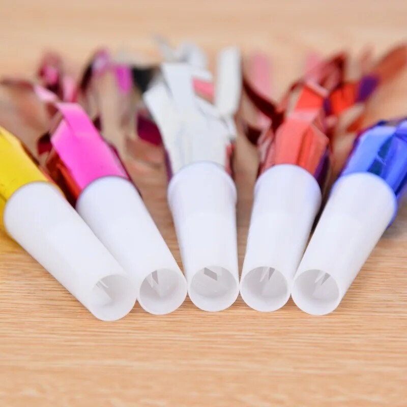 Set 6 Fluiere Party cu Franjuri, Flippy, din Plastic, Multicolor - imagine 4