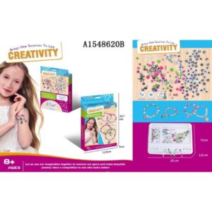 Set creativ Flippy DIY pentru confectionat bratari, Multicolor, model 23