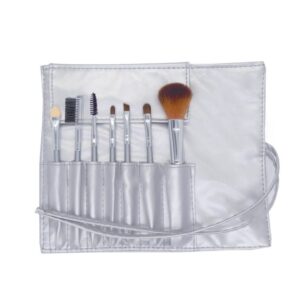 Set portabil 7 piese pentru machiaj cu husa gri