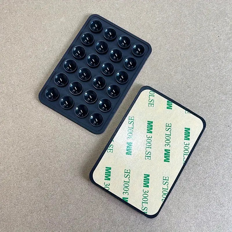 Suport Adeziv Universal, Flippy, pentru Telefon/Tableta, cu 24 Ventuze, potrivit pentru Tik-Tok/Selfie/Vizionare Video, din Silicon, 8 x 5.5 x 1 cm, Negru - imagine 3