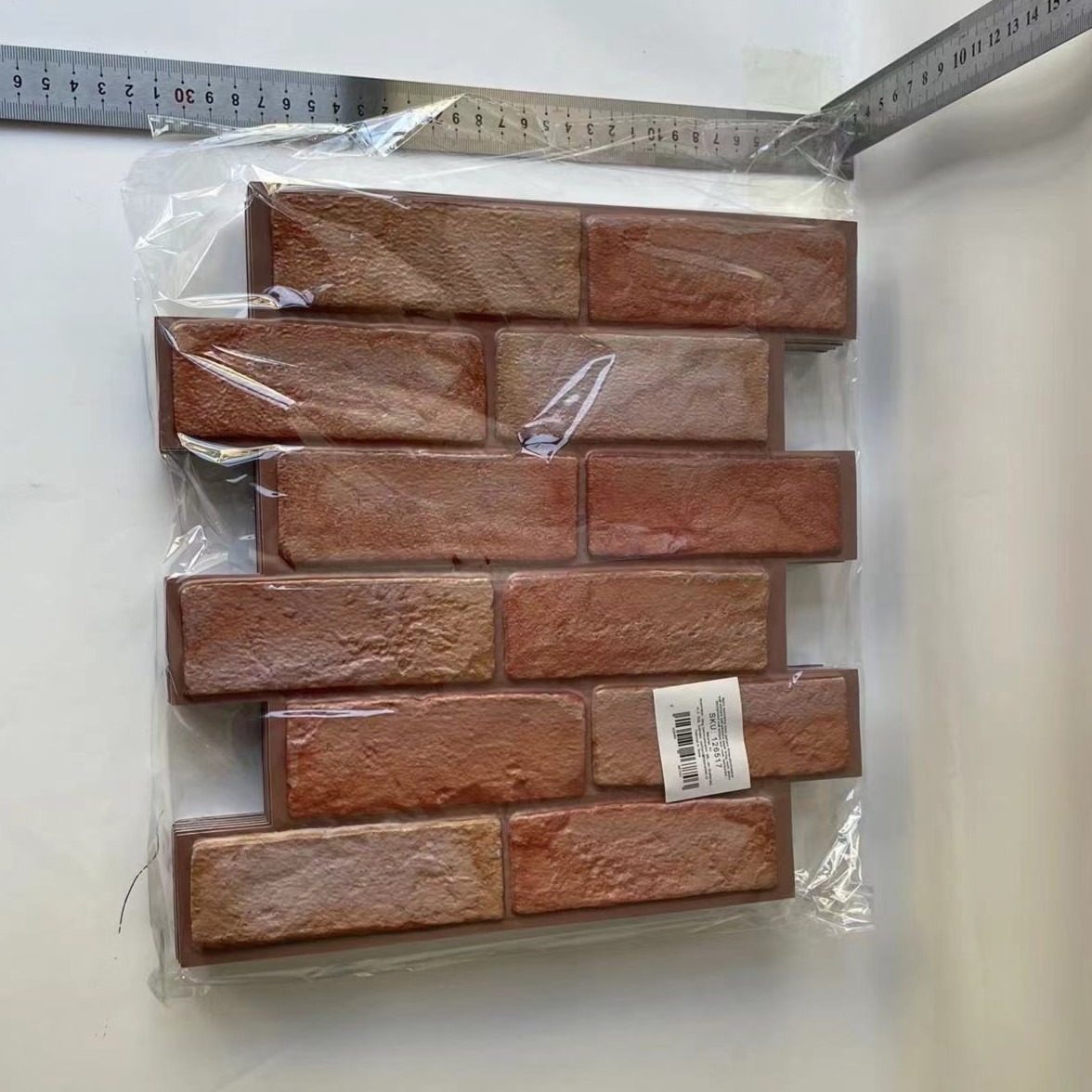 Set 10 x Placi Tapet Autocolant 3D cu Imitatie de Caramida, pentru Perete Bucatarie Sufragerie, Usor de Curatat, Rezistent la Apa, Autoadeziv, 30x30 cm, Maro - imagine 2