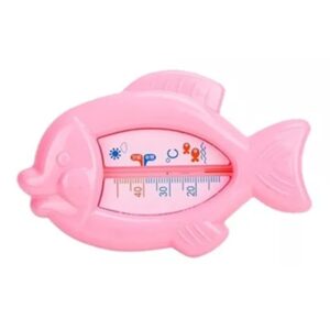 Termometru pentru Baie, Flippy, Plutitor, Rezistent la apa, Multifunctional, Model Peste, 15.5x9.5x2 cm, Roz