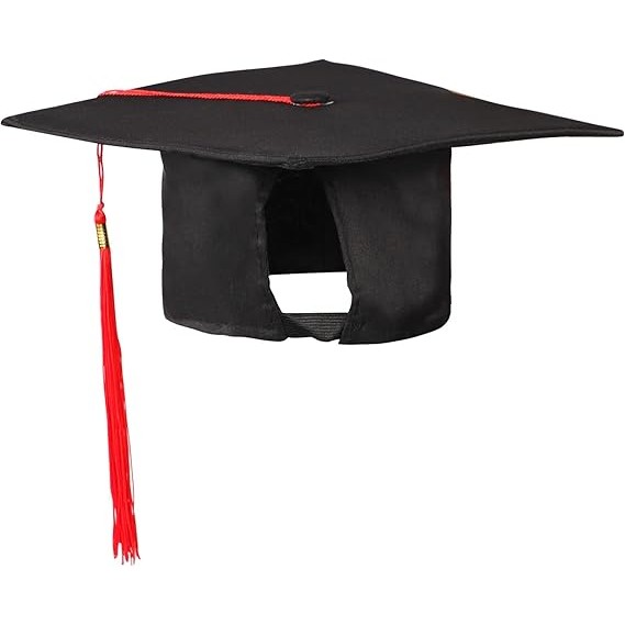 Toca Absolvire, Flippy, Neagra cu Snur Rosu, Universala - imagine 4