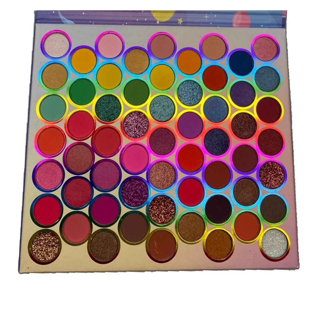 Trusa de machiaj, paleta de farduri Oulanao cu 59 de culori pigmentate, Flippy - imagine 4