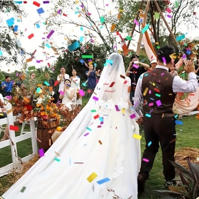 Tub de Confetti, Flippy, Clasic, 30x5 cm, Confetii Asortate din Plastic, Eliberare prin Rasucire, Multicolor - imagine 3