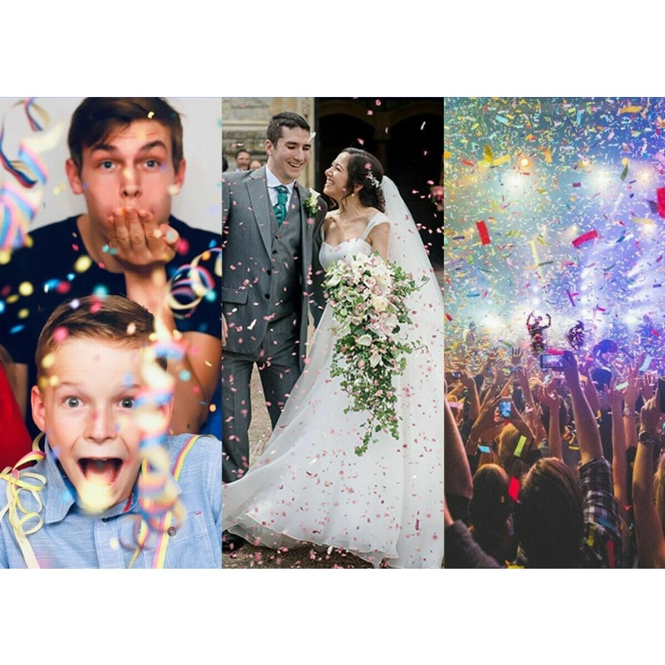 Tub de Confetti, Flippy, Party Popper, 20x5 cm, Confetii Panglici din Plastic, Multicolor - imagine 2