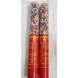 Tun de Confetti, 30 cm. Flippy, Model Bilute, Confetti din Polistiren, Ambalaj de Plastic, Multicolor