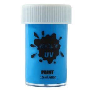 Vopsea pentru Fata si Corp, Flippy, cu Pigment Fosforescent UV, 15 ml, Albastru