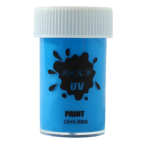 Vopsea pentru Fata si Corp, Flippy, cu Pigment Fosforescent UV, 15 ml, Albastru
