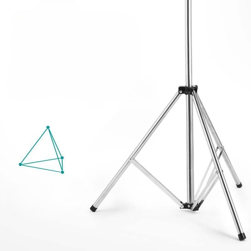 Uscator de Rufe, Flippy, Pliabil, Telescopic, 4 Brate, din Otel Inoxidabil, Rezistent la Vreme Rea, Gri - imagine 4